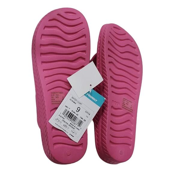 Reef super comfy pink water friendly flip flops sandals water shoes size 9 new!! - Picture 5 of 6